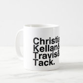 Buch-Freund christlich, Kellan, Travis, Reißnagel Kaffeetasse (Vorderseite Links)
