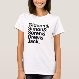 Buch-Freund Gideon, Simon, Soren, zeichnete, Jack T-Shirt