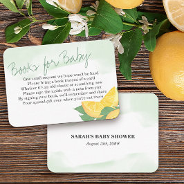 Buch für Baby Gedicht Citrus Lemon Neutral Begleitkarte