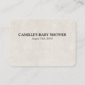 Buch für Baby Gedicht Citrus Orange Neutral Begleitkarte (Rückseite)