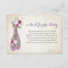 Buch für das Baby, Lila Ballet Begleitkarte