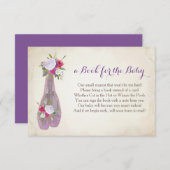 Buch für das Baby, Lila Ballet Begleitkarte (Vorne/Hinten)