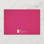 Buch für das Baby, rosa Balletteinsatz Begleitkarte (Rückseite)