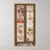 Buch Geheimnisse "Visio Mystica" Alchemy Poster (Vorne)