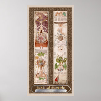 Buch Geheimnisse "Visio Mystica" Alchemy Poster