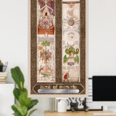 Buch Geheimnisse "Visio Mystica" Alchemy Poster (Heimbüro)