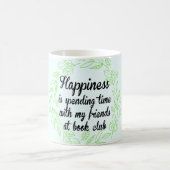 Buch-Glück-Freundebibliophile-Bücherwurm Kaffeetasse (Mittel)