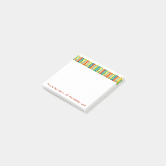 Buch-Grenze Post-it Klebezettel (angewinkelt)