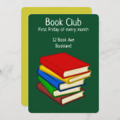 Buch-Gruppenbuch-Party Einladung (Vorne/Hinten)