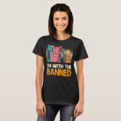 Buch I m with Banned Bookworm Reading Book fa T-Shirt (Vorne ganz)