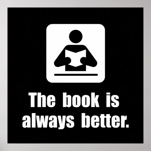 Buch ist besser poster (Vorne)