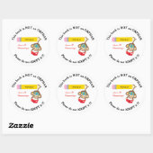 Buch ist kein Waisenkind Bitte Adoptier keinen Aff Runder Aufkleber (Blatt)