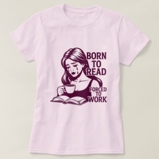 Buch & Kaffee Frau T-Shirt