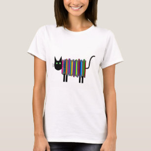 Buch-Katzen-T - Shirt
