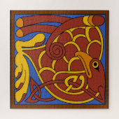 Buch Kells keltischer Knoten Mittelalterlicher Vog Puzzle (Horizontal)