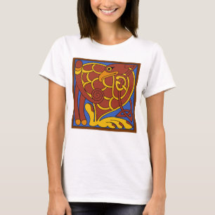 Buch Kells keltischer Knoten Mittelalterlicher Vog T-Shirt