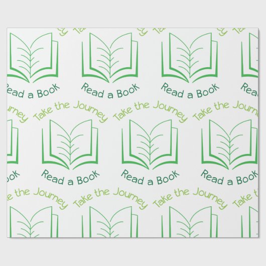 Buch lesen geschenkpapier (Flach)