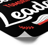 Buch lesen Heute ein Leser Morgen ein Führer Poster (Ecke)