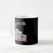 Buch lesen I'm Ok National Book Day Kaffeetasse (Vorderseite Links)