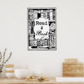 Buch lesen poster (Küche)