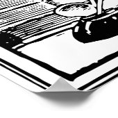 Buch lesen poster (Ecke)