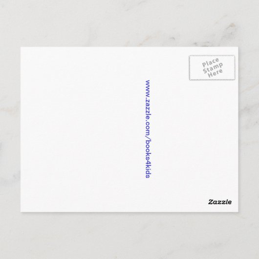 Buch lesen postkarte (Rückseite)