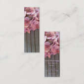 Buch-Lesezeichen-Geschäftskarte der Hydrangeas Mini Visitenkarte (Vorne/Hinten)