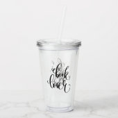 Buch-Liebhaber Acryltrinkbecher (Rückseite)