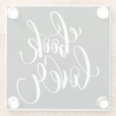 Buch-Liebhaber Glasuntersetzer (Rückseite)