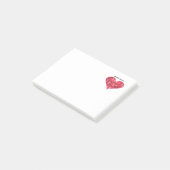 Buch-Liebhaber-Herz Post-it Klebezettel (angewinkelt)