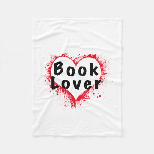 Buch-Liebhaber-kleiner Wurf Fleecedecke (Vorderseite)