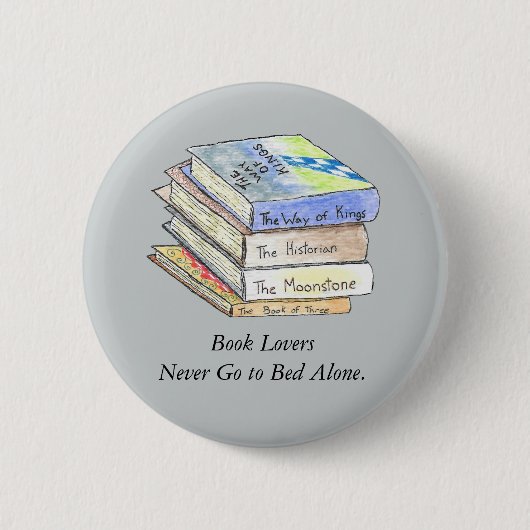 Buch-Liebhaber-Knopf Button (Vorderseite)