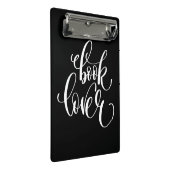 Buch-Liebhaber Mini Klemmbrett (Schrägansicht)