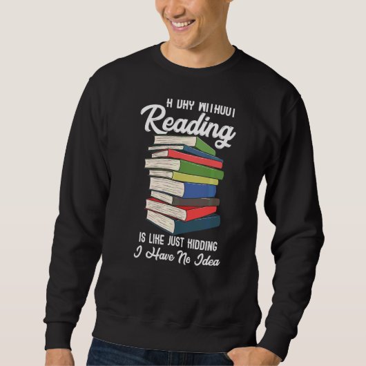 Buch Lover Bibliothekar Sweatshirt (Vorderseite)