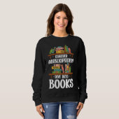 Buch Lover Bookworm Abibliophobia Sweatshirt (Vorne ganz)