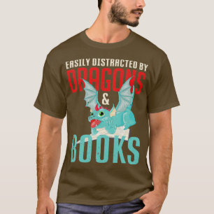 Buch Lover Fantasy Animal Book Dragon lesen T-Shirt