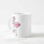 Buch Lover Flamingo Kaffeetasse (Vorderseite Links)