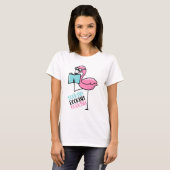 Buch Lover Flamingo T-Shirt (Vorne ganz)