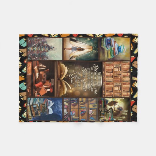 Buch Lover Geschenk, Buchwurm, I Liebe Lesen Buch Fleecedecke (Vorderseite (Horizontal))