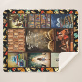 Buch Lover Geschenk, Buchwurm, I Liebe Lesen Buch Sherpadecke (Vorderseite (Horizontal))