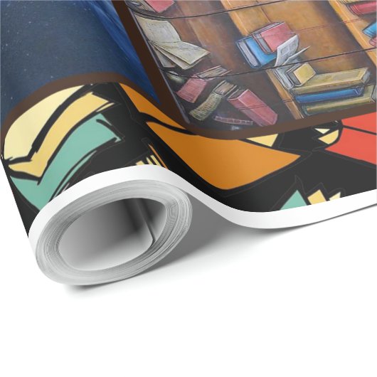 Buch Lover Gift, Book Worm, I Liebe Reading Book Geschenkpapier (Rolleneckpunkt)