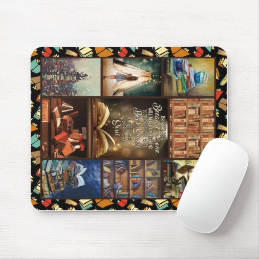 Buch Lover Gift, Book Worm, I Liebe Reading Book Mousepad (Mit Mouse)
