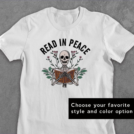 Buch Lover Halloween Shirt Lesen in Frieden