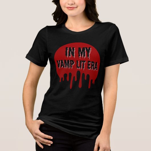 Buch Lover in My Vamp Lit Ära Tri-Blend Shirt (Vorderseite)
