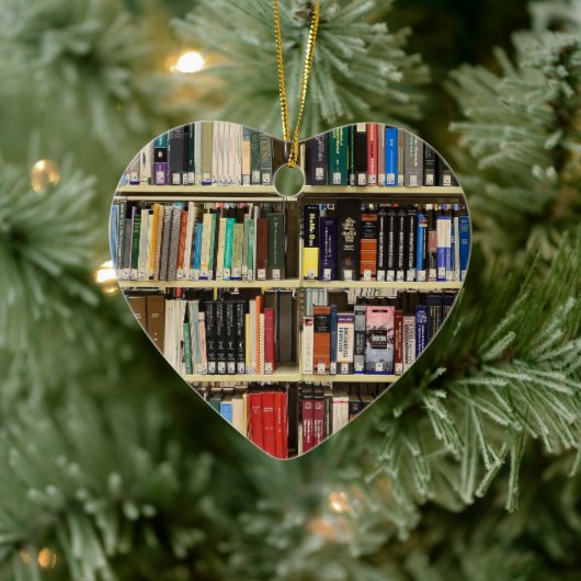 Buch Lover Library Bücher Weihnachten Keramik Ornament (Baum)