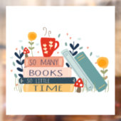 Buch Lover Library Lesen der Kinderschule Fensteraufkleber (Blatt 2)