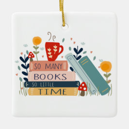 Buch Lover Library Lesen der Kinderschule Keramikornament