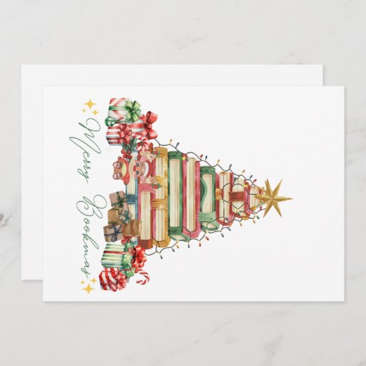 Buch Lover Merry Bookmas Weihnachten (Vorne/Hinten)