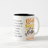 Buch Lover, Reader, Geschenk für Booknerd Zweifarbige Tasse (VorderseiteRechts)