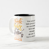 Buch Lover, Reader, Geschenk für Booknerd Zweifarbige Tasse (Vorderseite Links)